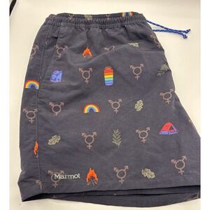 Marmot Mens Blue Juniper Springs Pride Short camping Size XXL 2XL